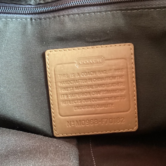 Coach Monogram Crossbody Messenger Style Handbag - Picture 8 of 14